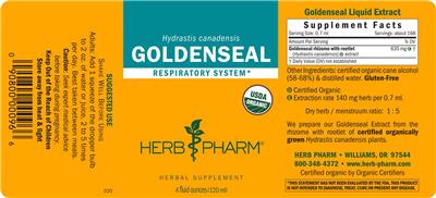 Goldenseal label