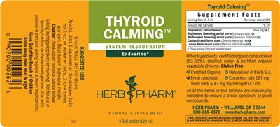 Thyroid Calming label