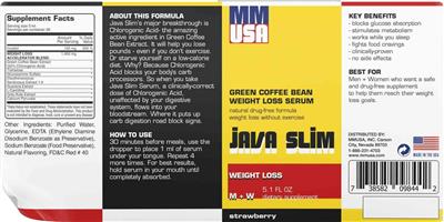 Java Slim Strawberry label