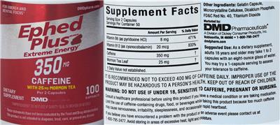 Ephed Plus Extreme Energy label