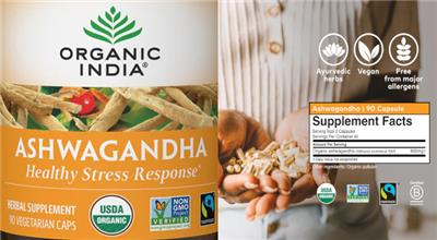 Ashwagandha label