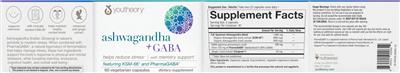Ashwagandha + Gaba label