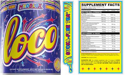 Loco Sucka-Free Tea label