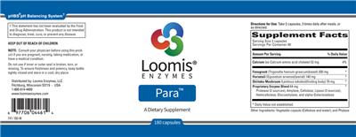 Para label