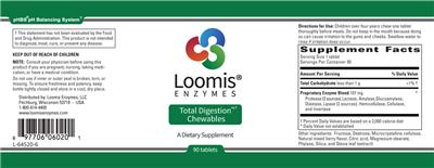 Total Digestion Chewables label