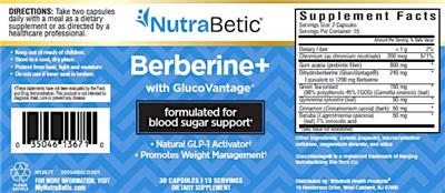 Berberine+ label