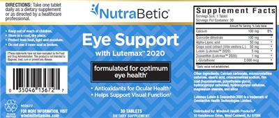 Eye Support label