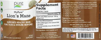 Lion's Mane label