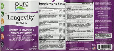 Longevity Women label