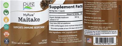 Maitake label