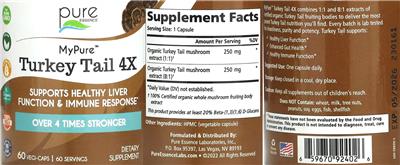 Turkey Tail 4X label
