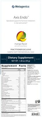 Axis Endo Mango Flavor label