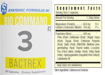 3 Bactrex label