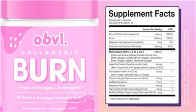 Collagenic Burn label