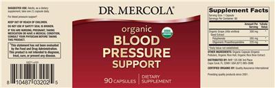 Organic Blood Pressure Support label
