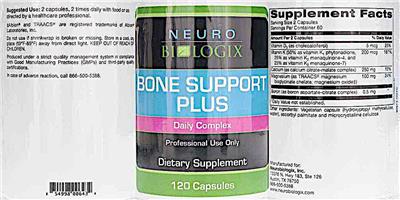 Bone Support Plus label