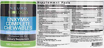 Enxymix Complete Chewables label