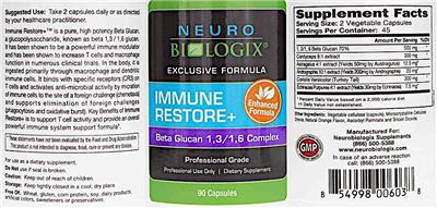 Immune Restore+ label