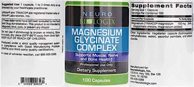 Magnesium Glycinate Complex label