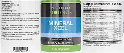Mineral Xcel label