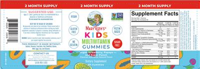 Kids Multivitamin Gummies label