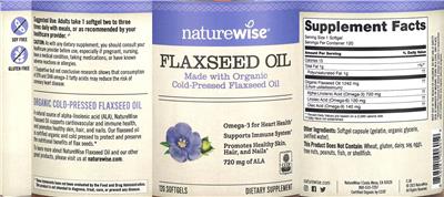 Flaxseed Oil label