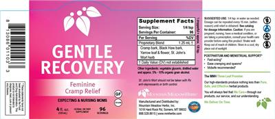 Gentle Recovery label