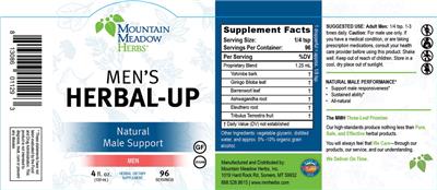 Men's Herbal-Up label