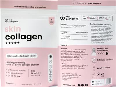 Skin Collagen 10,000 mg Unflavoured label