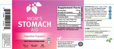 Mom's Stomach Aid label