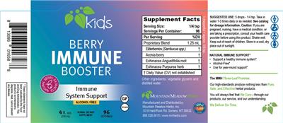 Berry Immune Booster label