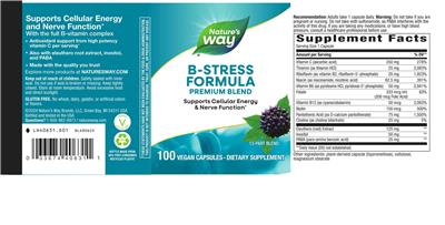 B-Stress Formula label