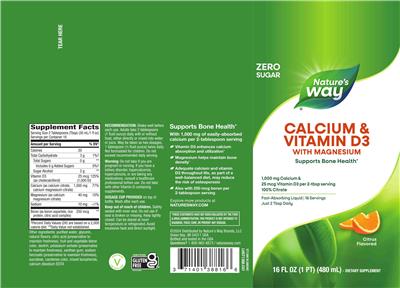 Calcium & Vitamin D3 Citrus Flavored label