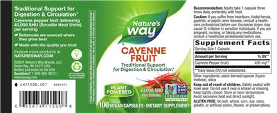 Cayenne Fruit 40,000 SHU label