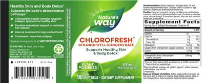 Chlorofresh 100 mg label