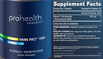NMN Pro 1000 label