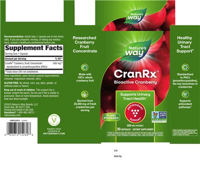 CranRx 500 mg label