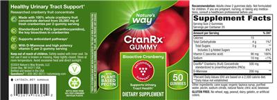 CranRx Gummy label