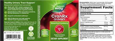 CranRx Gummy label