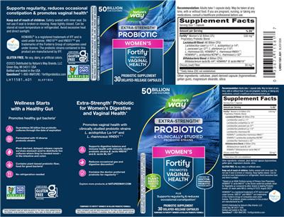 Fortify Women's Probiotic 50 Billion label