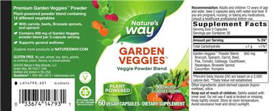Garden Veggies label
