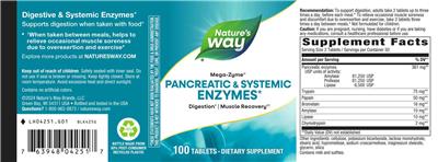 Mega-Zyme Pancreatic & Systemic Enzymes label