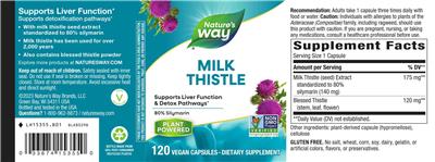 Milk Thistle label