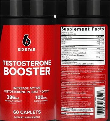 Testosterone Booster label