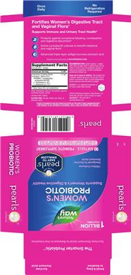 Women's Probiotic Pearls 1 Billion label