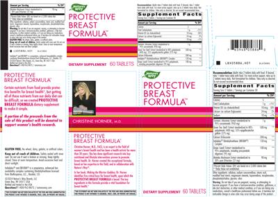 Protective Breast Formula label