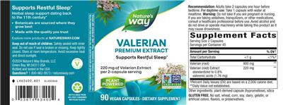 Valerian label