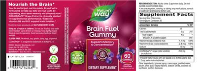 Brain Fuel Grape Flavored label