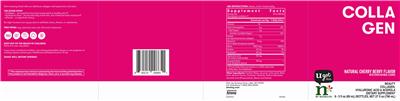 Collagen Natural Cherry Berry Flavor label