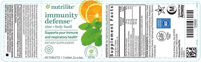 Immunity Defense label